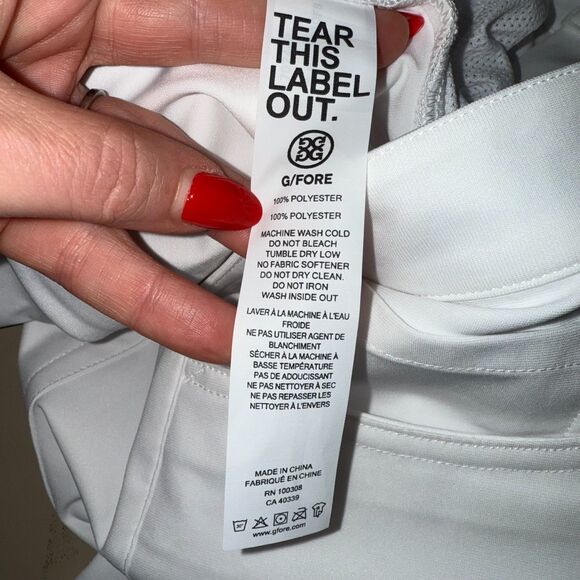 G/Fore Men's 5 Pocket 4 Way Stretch Straight Leg Golf Pant - Sno 36x32 - Picture 7 of 7